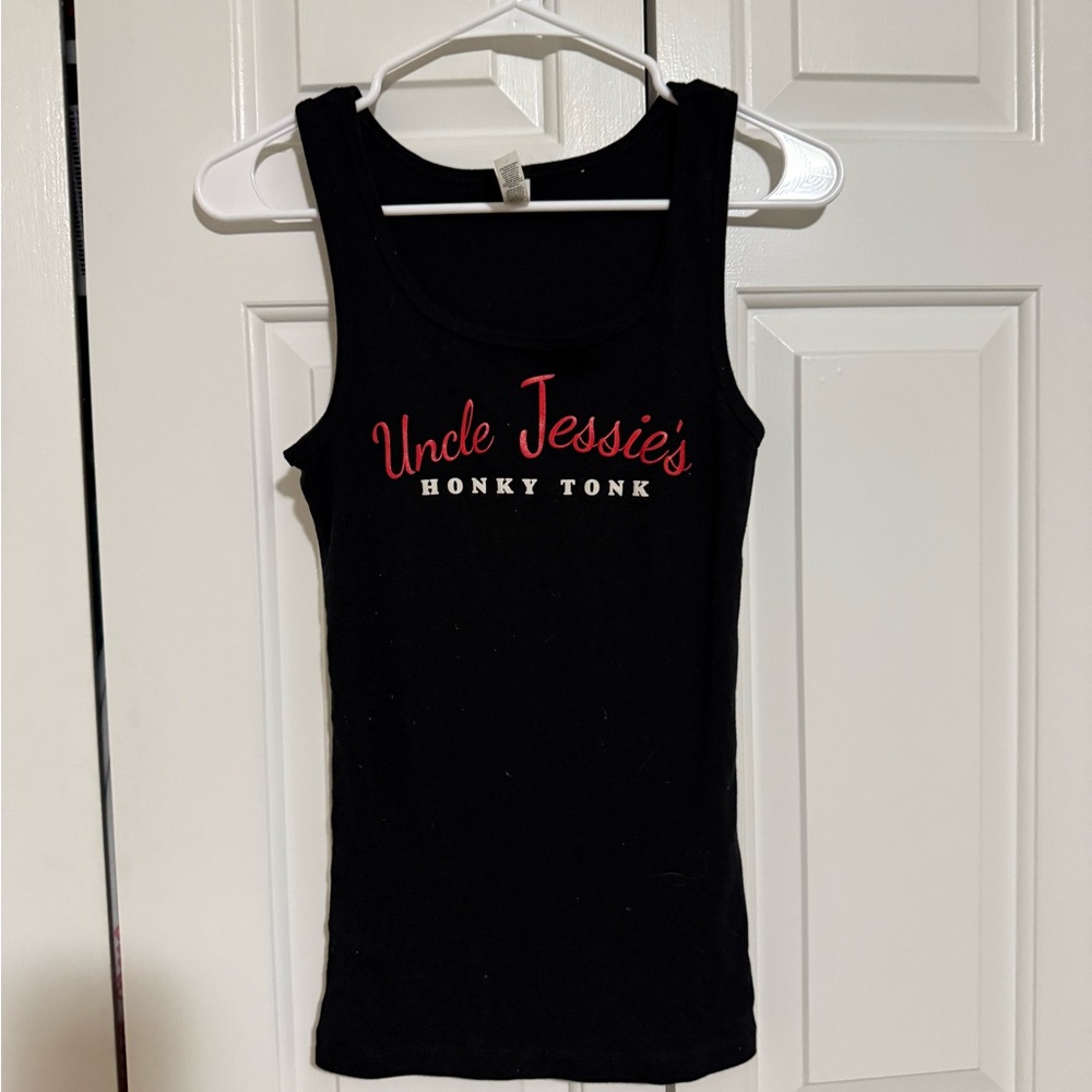 Uncle Jesse’s Honkeytonk country western Black Tank Top